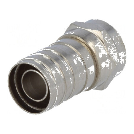 Conector F Mufă Tată Drept 8,5mm Crimpat pe Cablu - Soluție de Conectare pentru Antene TV | Electronic-mag.ro | Componente Electronice