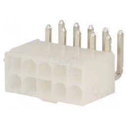 Conector cablu-placă soclu tată N42G 4,2mm PIN 10 THT 600V - Componentă electronică de înaltă calitate | Electronic-mag.ro | Componente Electronice