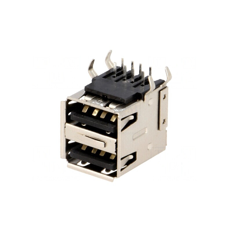 Conector USB A Soclu THT Unghi 90° Duble - Componentă Electronică de Înală Calitate | Electronic-mag.ro | Componente Electronice Conector USB A Soclu THT Unghi 90° Duble - Componentă Electronică de Înală Calitate | Electronic-mag.ro | Componente Electronice