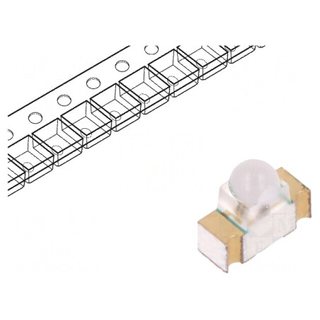 Emiţător IR 940nm Transparent SMD 90mW 9° - Dimensiuni 3x2,51x1,2mm | Electronic-mag.ro | Componente Electronice