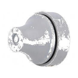 Manșon Øorificiu Montaj 16mm Gri - Grosime Panou 1-4mm, Lungime 18,5mm, din Guma | Electronic-mag.ro | Componente Electronice