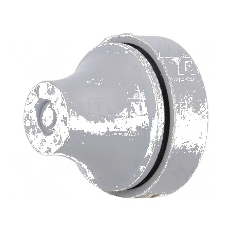 Manșon Øorificiu Montaj 16mm Gri - Grosime Panou 1-4mm, Lungime 18,5mm, din Guma | Electronic-mag.ro | Componente Electronice