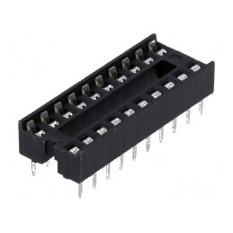 Soclu DIP20 pentru circuite integrate, 7,62mm THT, Raster 2,54mm | Electronic-mag.ro | Componente Electronice