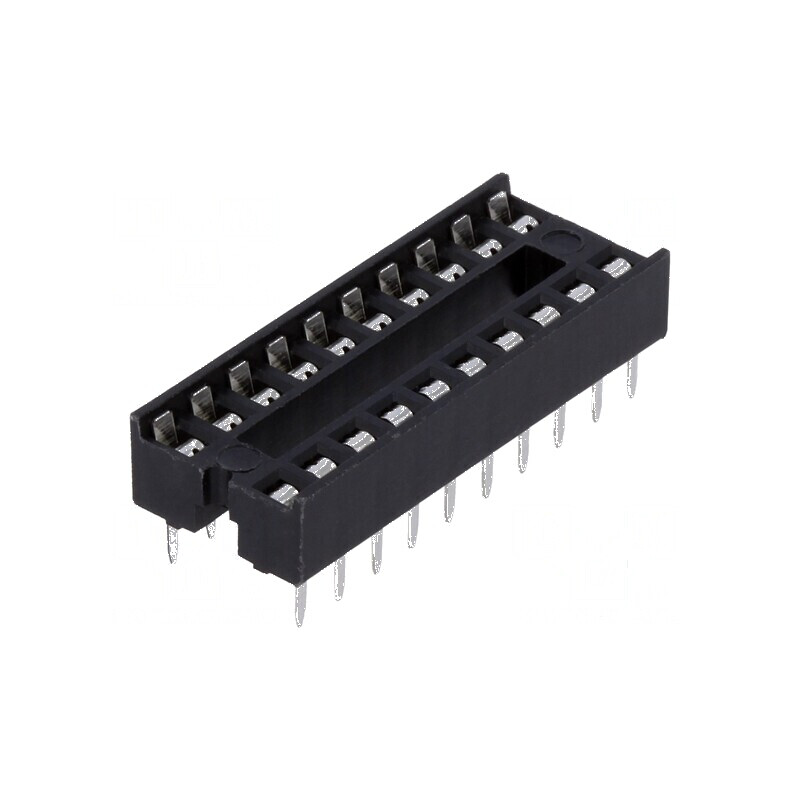 Soclu DIP20 pentru circuite integrate, 7,62mm THT, Raster 2,54mm | Electronic-mag.ro | Componente Electronice