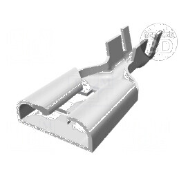 Terminal plat 9,5mm 1,2mm mamă pentru cablu drept 3÷6mm², crimpat | Electronic-mag.ro | Componente Electronice