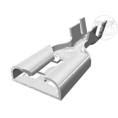Terminal plat 9,5mm 1,2mm mamă pentru cablu drept 3÷6mm², crimpat | Electronic-mag.ro | Componente Electronice