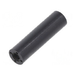 Manșon Distanțier Cilindric din Poliamidă M2,5 - Lungime 18mm - Culoare Neagră | Electronic-mag.ro | Componente Electronice
