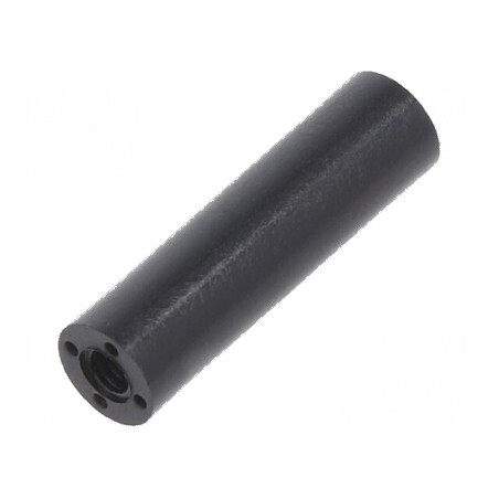 Manșon Distanțier Cilindric din Poliamidă M2,5 - Lungime 18mm - Culoare Neagră | Electronic-mag.ro | Componente Electronice