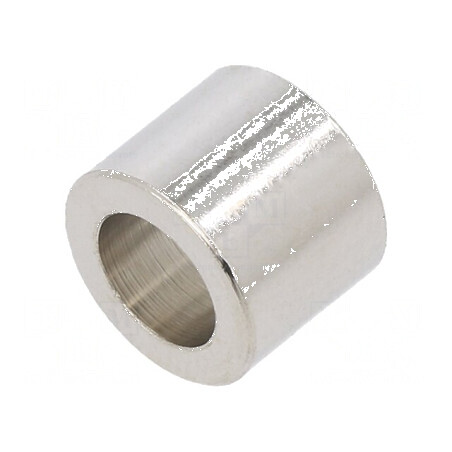 Manşon Distanţier 8mm Cilindric din Alamă Nichelată - Diametru Exterior 10mm | Electronic-mag.ro | Componente Electronice