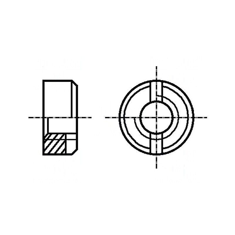 Piuliță Rotundă M5 0,8 Oțel Inoxidabil A1 BN 1413 DIN 546 - Accesorii Fixare Industrială | Electronic-mag.ro | Componente Electronice