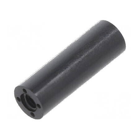 Manşon Distanţier Cilindric Poliamidă M2,5 - Lungime 15mm - Negru | Electronic-mag.ro | Componente Electronice