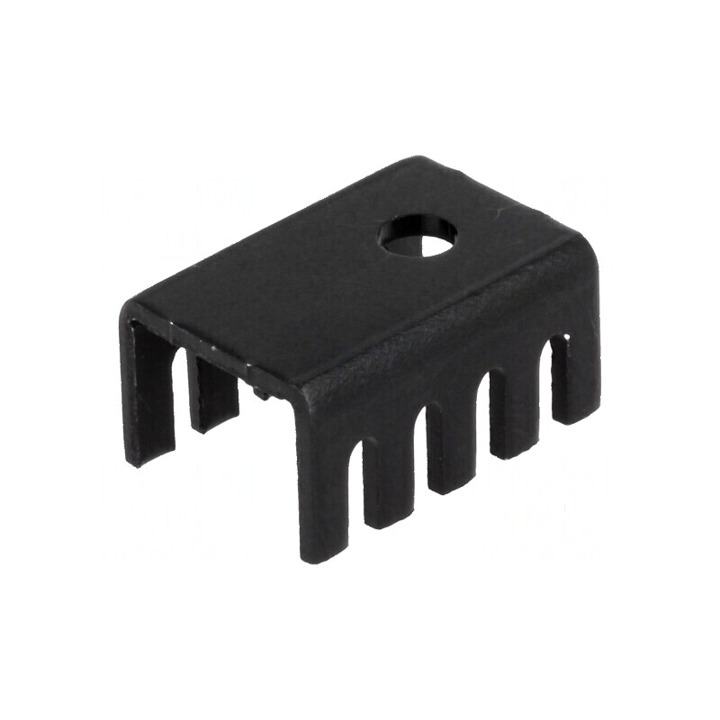 Radiator presat U TO220 negru, dimensiuni 19,05mm x 13,21mm x 9,53mm | Electronic-mag.ro | Componente Electronice Radiator presat U TO220 negru, dimensiuni 19,05mm x 13,21mm x 9,53mm | Electronic-mag.ro | Componente Electronice