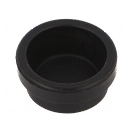 Obturator elastomer Seal Plug DS 20mm, negru, -20° la 80°C, IP54 | Electronic-mag.ro | Componente Electronice