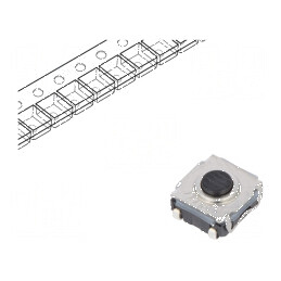 Microîntrerupător TACT SPST-NO 0,05A/32VDC SMT Pozitie 2 Fără 2N | Electronic-mag.ro | Componente Electronice