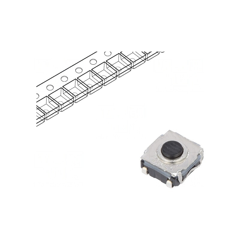 Microîntrerupător TACT SPST-NO 0,05A/32VDC SMT Pozitie 2 Fără 2N | Electronic-mag.ro | Componente Electronice