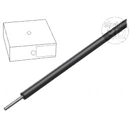 Cablu SiD 1x0,5mm² Sârmă Cu Silicon Negru - Temperaturi -60÷180°C, Lungime 100m | Electronic-mag.ro | Componente Electronice