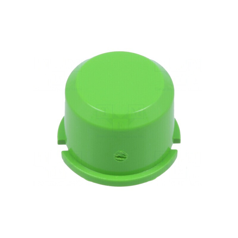 Tastă rotundă din plastic verde Ø9,6mm - Accesorii pentru electronice | Electronic-mag.ro | Componente Electronice