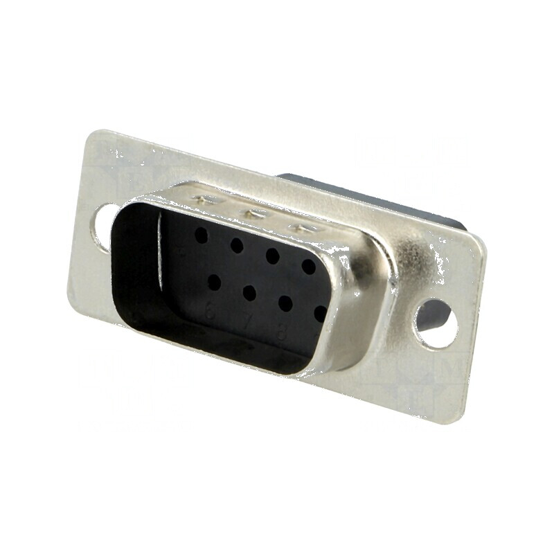 Conector D-Sub 9 PIN Mufă Tată pe Cablu - Fără Contacte, Capacitate 3A | Electronic-mag.ro | Componente Electronice