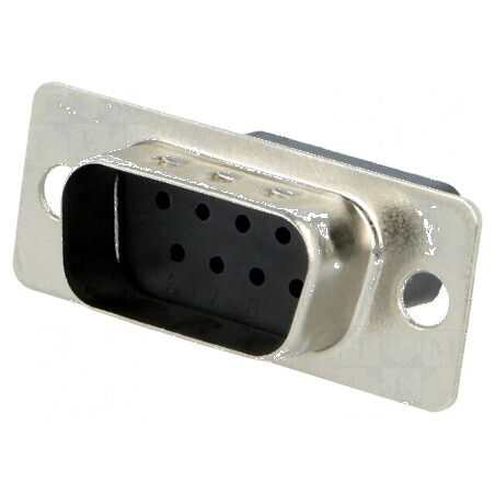 Conector D-Sub 9 PIN Mufă Tată pe Cablu - Fără Contacte, Capacitate 3A | Electronic-mag.ro | Componente Electronice