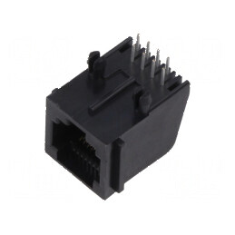 Conector RJ45 Soclu 8p8c THT în Unghi - PIN: 8 pentru Conexiuni Ethernet | Electronic-mag.ro | Componente Electronice