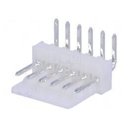 Conector cablu-placă soclu tată KK 254 2,54mm 6 PIN THT 4A | Electronic-mag.ro | Componente Electronice