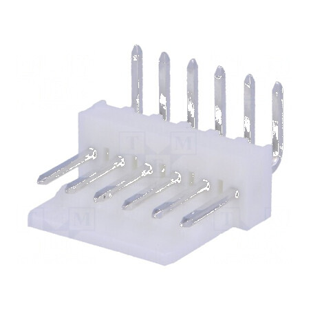 Conector cablu-placă soclu tată KK 254 2,54mm 6 PIN THT 4A | Electronic-mag.ro | Componente Electronice