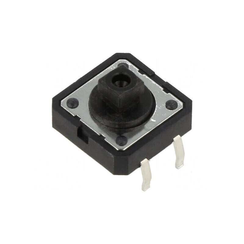 Microîntrerupător TACT SPST-NO 0,05A/12VDC THT, Pozitie 2, Fără Acoperire | Electronic-mag.ro | Componente Electronice Microîntrerupător TACT SPST-NO 0,05A/12VDC THT, Pozitie 2, Fără Acoperire | Electronic-mag.ro | Componente Electronice