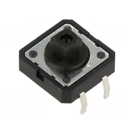 Microîntrerupător TACT SPST-NO 0,05A/12VDC THT, Pozitie 2, Fără Acoperire | Electronic-mag.ro | Componente Electronice