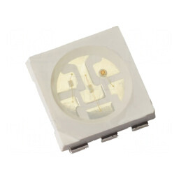 LED SMD PLCC6 Albastru 780-1300mcd 5x5x1,6mm 120° 60mA 324mW pentru Iluminat Eficient | Electronic-mag.ro | Componente Electronice
