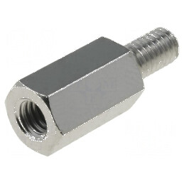 Piuliță Distanțieră Filetată 12mm M4 - Compatibilitate Filet Interior și Exterior M4 | Electronic-mag.ro | Componente Electronice