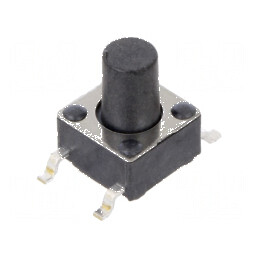 Microîntrerupător TACT SPST-NO 0,05A/12VDC SMT - Pozitie 2, Fara Contacte | Electronic-mag.ro | Componente Electronice