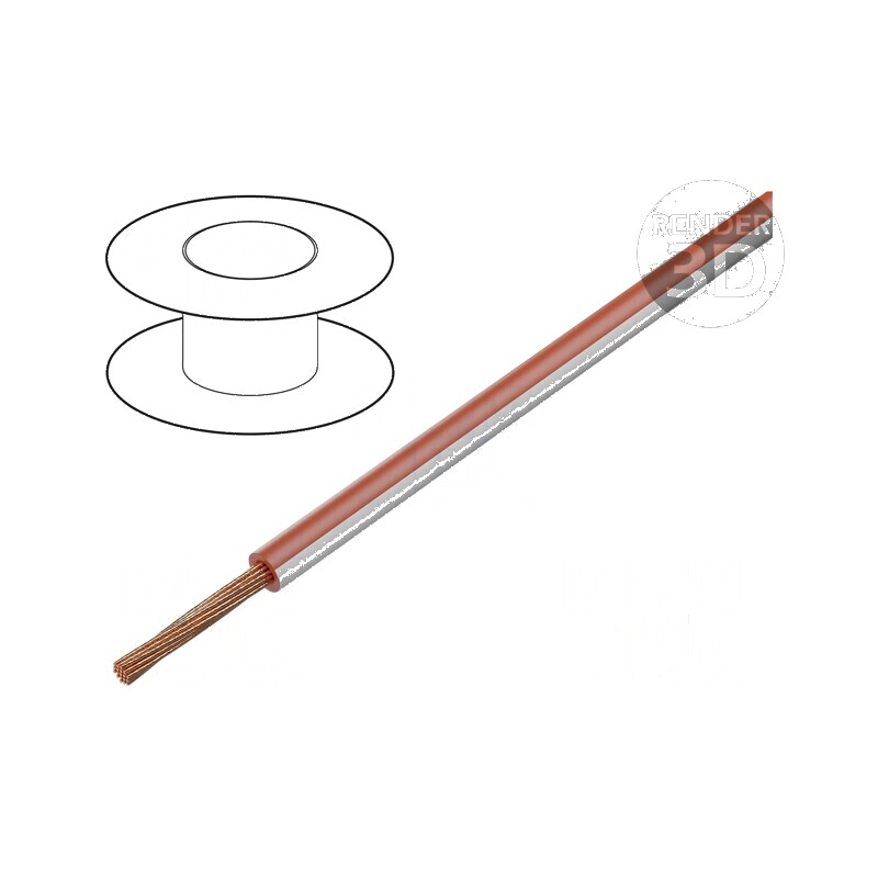 Cablu FLRY-B 1x1mm² Lită Cu PVC Roșu-Alb 60V 100m Clasa 5 pentru Instalații Electrice | Electronic-mag.ro | Componente Electronice