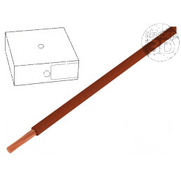Cablu electric H07V-K litat cu secțiune de 1,5mm², izolație PVC, culoare maro, 450V/750V, lungime 100m, Clasa 5 | Electronic-mag.ro | Componente Electronice