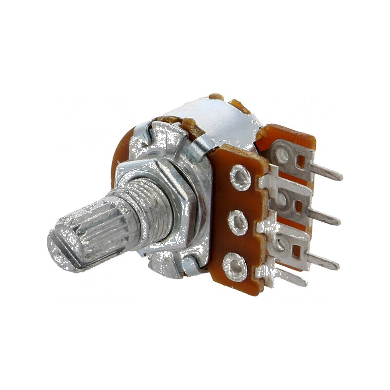 Potențiometru axial 5kΩ 63mW ±20% THT 6mm metal cu o singură tură | Electronic-mag.ro | Componente Electronice