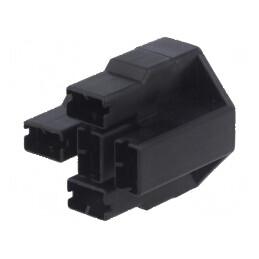 Carcasă terminală mamă clichet pentru conectori 6,3mm, culoare neagră | Electronic-mag.ro | Componente Electronice