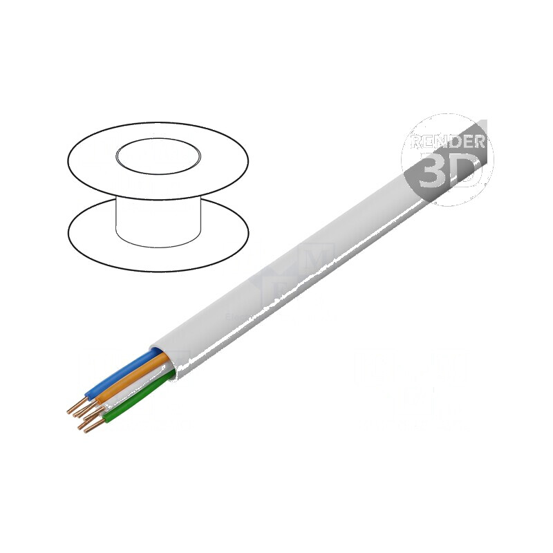 Cablu YTKSY 3x2x0,5mm pentru telecomunicaţii cu sârmă din cupru și izolație din PVC alb | Electronic-mag.ro | Componente Electronice Cablu YTKSY 3x2x0,5mm pentru telecomunicaţii cu sârmă din cupru și izolație din PVC alb | Electronic-mag.ro | Componente Electronice