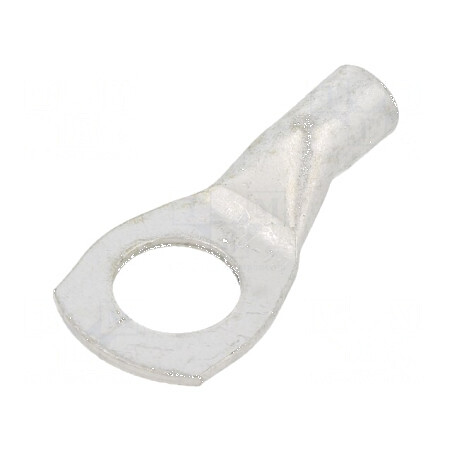 Vârf inelar tubular M10 10mm² cu crimpare pe cablu cositorit - Conector electric profesional | Electronic-mag.ro | Componente Electronice
