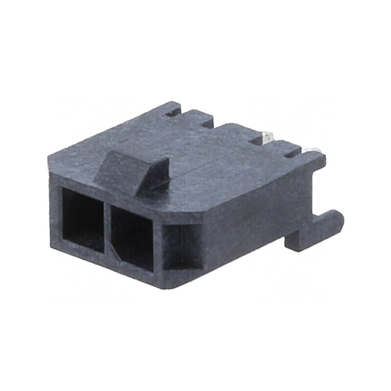 Conector cablu-placă mufă mamă Minitek® Pwr 3.0 cu 2 pini, 3mm | Electronic-mag.ro | Componente Electronice