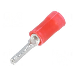 Vârf tip ac Ø 1,8mm pentru cablu izolată, 0,3÷1,42mm², crimpat | Electronic-mag.ro | Componente Electronice