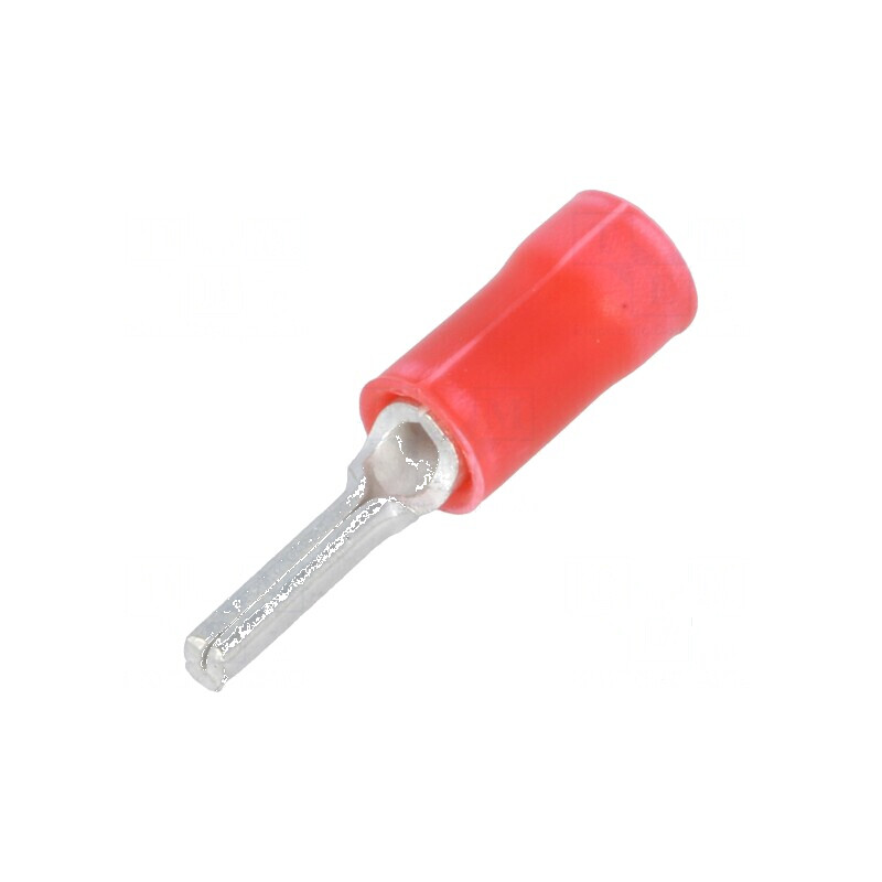 Vârf tip ac Ø 1,8mm pentru cablu izolată, 0,3÷1,42mm², crimpat | Electronic-mag.ro | Componente Electronice
