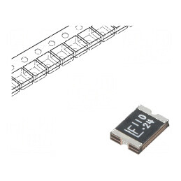Siguranţă polimerică PTC ardere rapidă 1,1A 24VDC SMD pentru protecţia circuitelor electrice | Electronic-mag.ro | Componente Electronice
