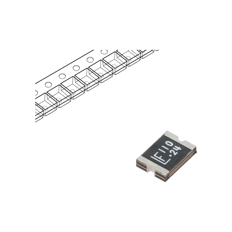 Siguranţă polimerică PTC ardere rapidă 1,1A 24VDC SMD pentru protecţia circuitelor electrice | Electronic-mag.ro | Componente Electronice