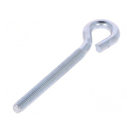 Cârlig inelar din oțel zincat 80mm - Accesoriu de fixare rezistent | Electronic-mag.ro | Componente Electronice