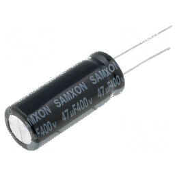 Condensator Electrolitic THT 47uF 400VDC Ø12,5x30mm ±20% - Componentă Electronică de Înaltă Performanță | Electronic-mag.ro | Componente Electronice