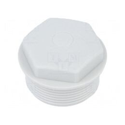 Capac de protecție M32 1,5 IP54 din polietilenă gri pentru temperaturi -20 până la 80°C | Electronic-mag.ro | Componente Electronice