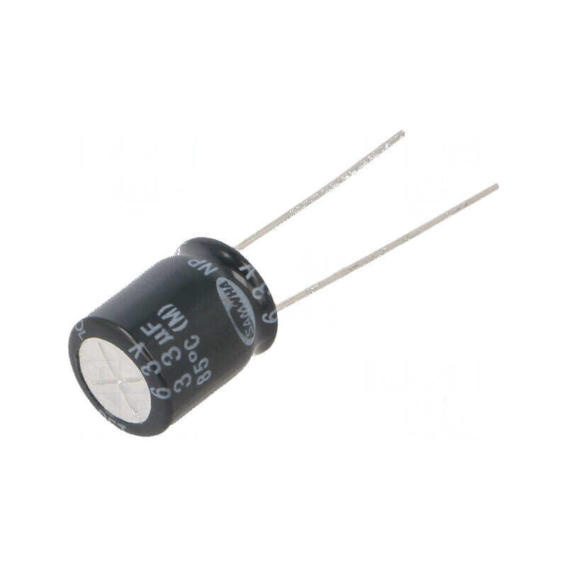 Condensator electrolitic bipolar THT 33uF 63VDC Ø10x12,5mm - Componentă electronică de calitate superioară | Electronic-mag.ro | Componente Electronice Condensator electrolitic bipolar THT 33uF 63VDC Ø10x12,5mm - Componentă electronică de calitate superioară | Electronic-mag.ro | Componente Electronice