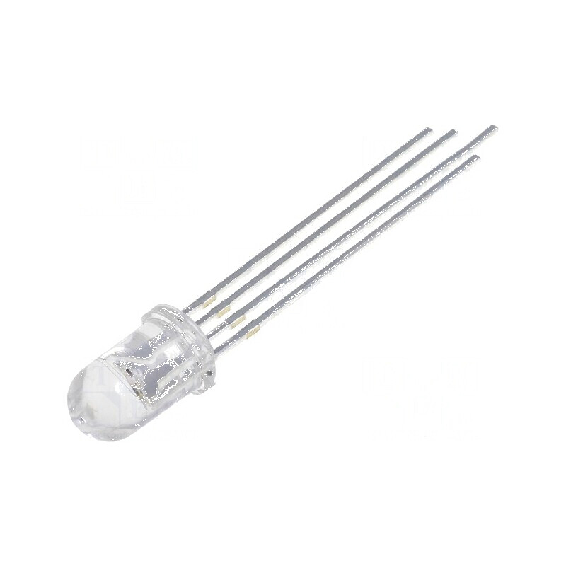 LED 5mm RGB Convex 30° - Temperatura de Funcționare: -30 până la 85°C, Nr. Term: 4 | Electronic-mag.ro | Componente Electronice