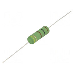 Rezistor bobinat axial de înaltă tensiune THT 430Ω 5W ±5% - Componentă electronică de precizie | Electronic-mag.ro | Componente Electronice