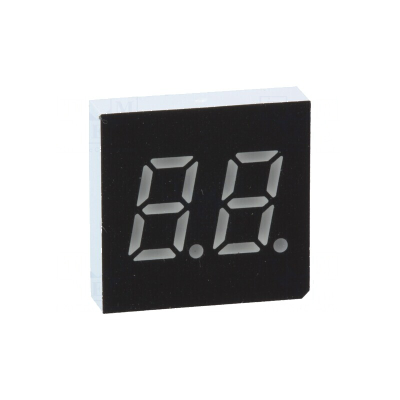 Afișaj LED cu 7 segmente 7,62mm, 2 numere, culoare verde, 3mcd | Electronic-mag.ro | Componente Electronice Afișaj LED cu 7 segmente 7,62mm, 2 numere, culoare verde, 3mcd | Electronic-mag.ro | Componente Electronice