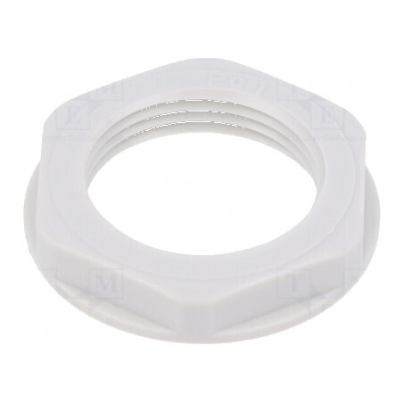 Piuliță PG16 din polistiren 30mm gri deschis, rezistentă la temperaturi de -20 până la 70°C, cu filet PG | Electronic-mag.ro | Componente Electronice